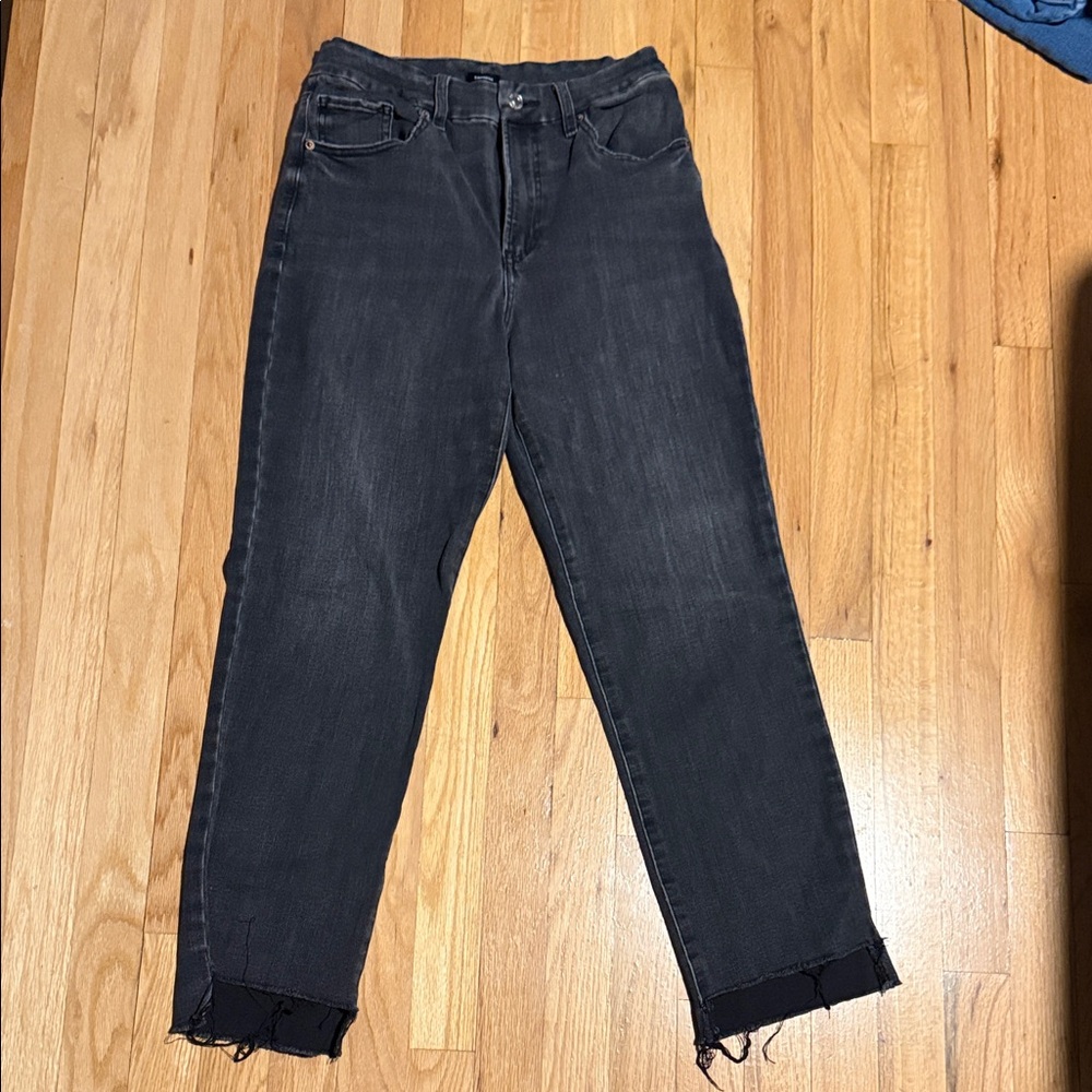 Express Dark Gray Women's Ankle Jeans